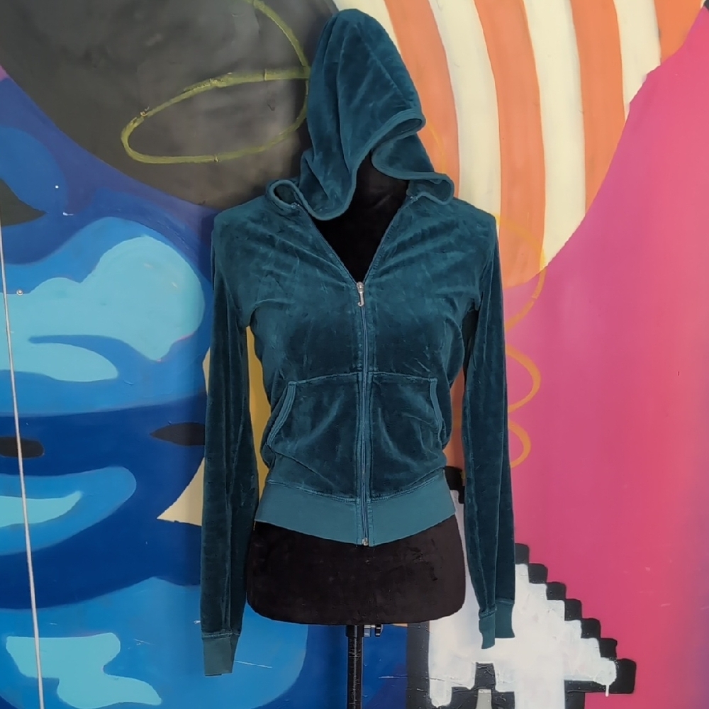 Juicy Couture Teal Velour Jacket